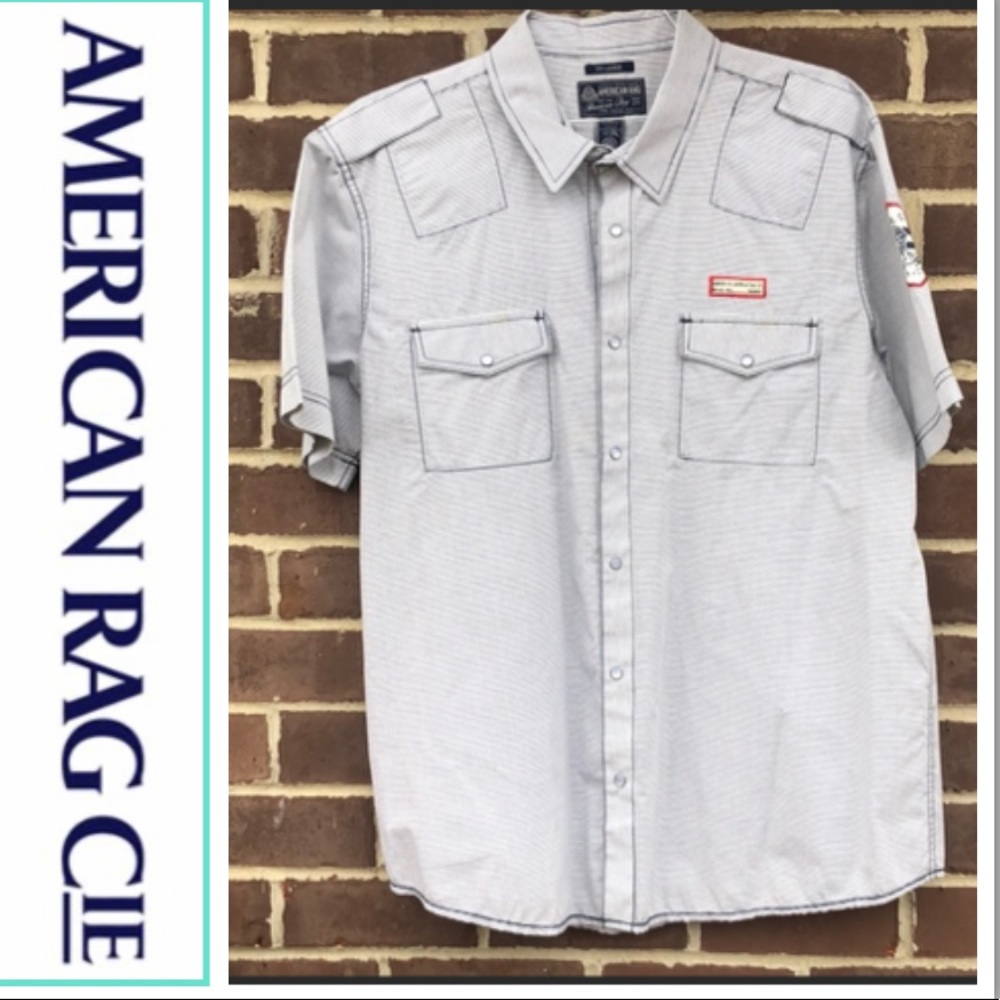 American rag short sleeve button down